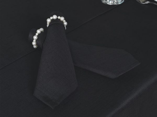 Ümran Masa Örtüsü Takımı 12 Kişilik Siyah