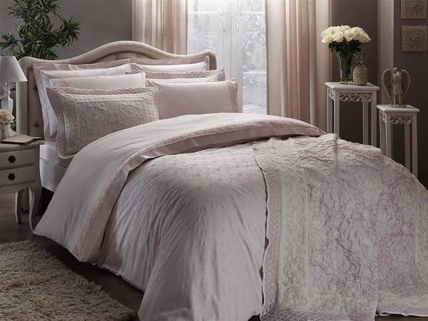 Taç Selection Yatak Örtüsü Seti Sunshine Çift Kişilik Pembe