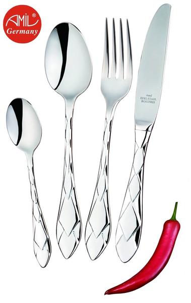 Amil Çantalı 72 Parça Çatal Kaşık Bıçak Seti 12 Kişilik | Kaliteli Paslanmaz Çelik | 9500