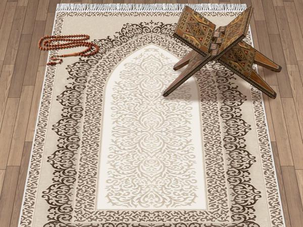 Şehzade Mix Kadife Seccade Kahve