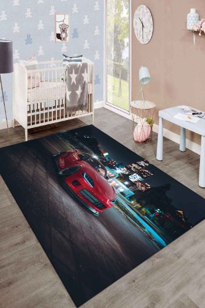 Birkilim Yıkanabilir İpeksi Kaymaz Taban Çocuk Odası Halısı | MLN-IP-SD-199