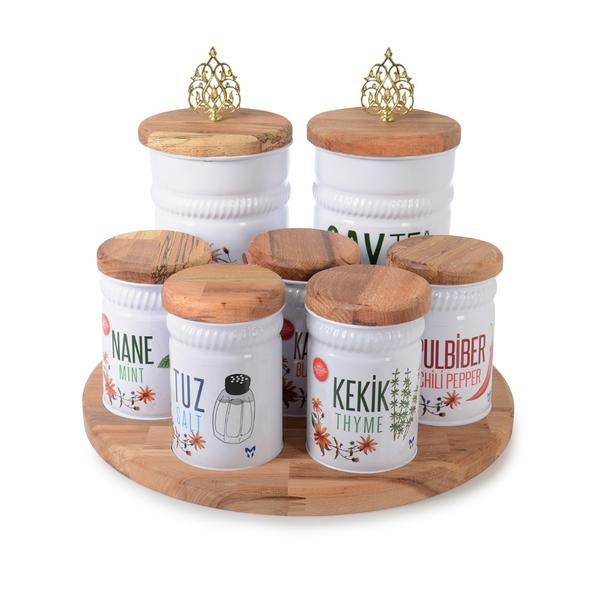 İpek Züccaciye | 7'li Metal Baharatlık | 805B