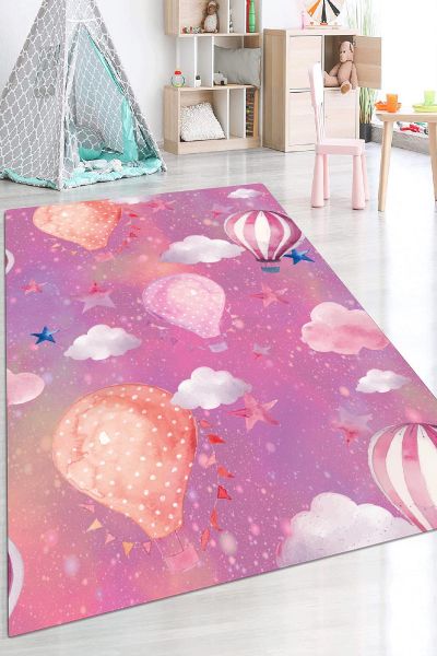 Birkilim Yıkanabilir Dekoratif Halı İpeksi Kaymaz Taban | MLN-IP-HP-610