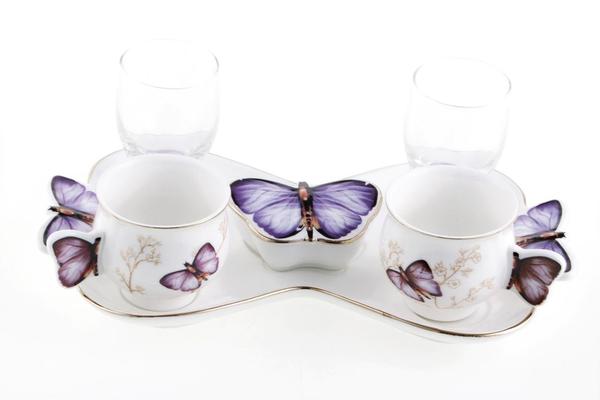 Elit 2'li Selina Kahve Fincan Seti 7 Parça