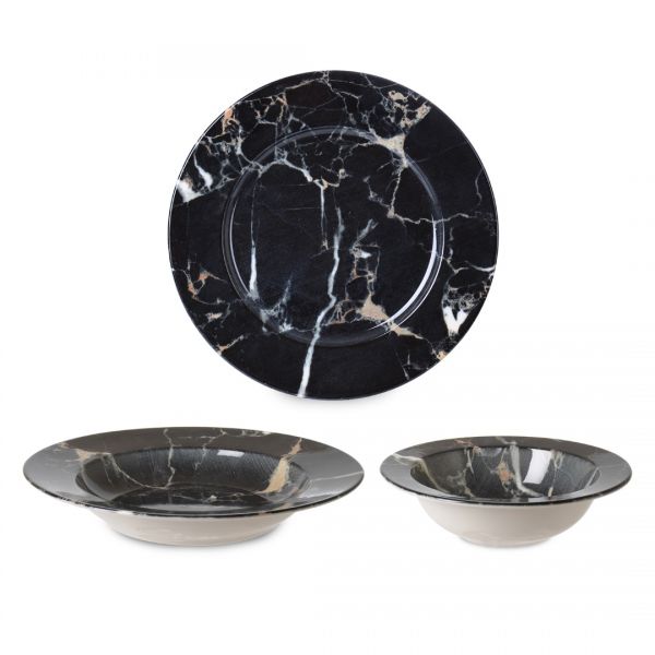 İpeK Züccaciye | 18 Parça Dijital Riva Gizem Yemek Takımı