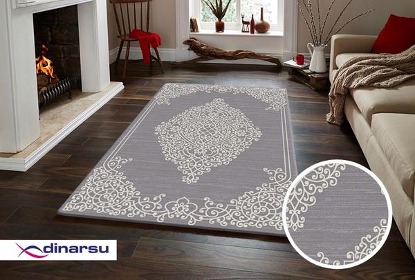 Dinarsu New Florida Lurex Halı | Gri | 24884-95-Grey