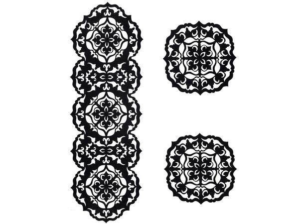 Luxury Star Kadife Salon Takımı 3 Parça Siyah