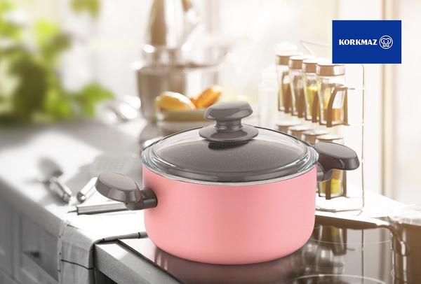 Korkmaz Mia Manolya Yapışmaz Tencere | 24 cm | A1305