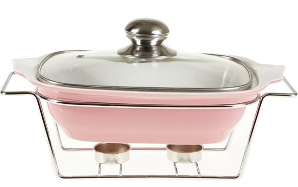 Schäfer Dikdörtgen Kapaklı Güveç 30cm Pembe