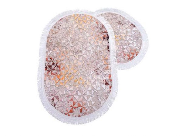 Deborah Oval Banyo Paspas Seti 2 Li Pudra