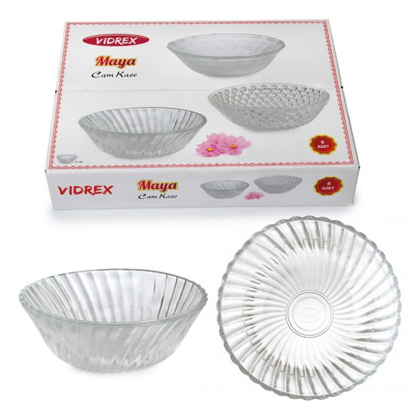 IND11 / 2 MAYA 6LI GLASS BOWL 11cm | IPEK-11029