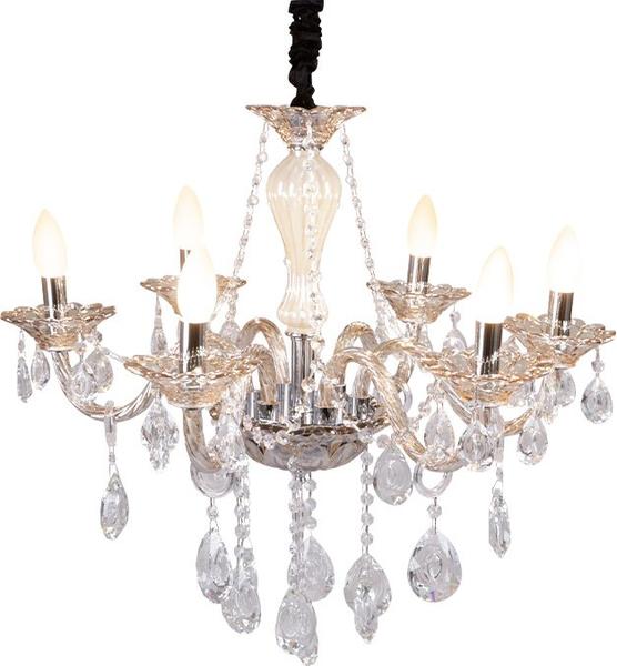 Almina 6 Kollu Led Avize | Krom | 60x40cm | SA01-6-CPG