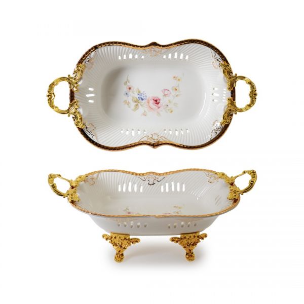 DY9101-12 30،5 سم أرجل معدنية بورسلين فاكهة | حرير -5500