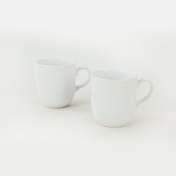 Beyaz Ekinoks Kupa 10 Cm 2 Adet | Keramika