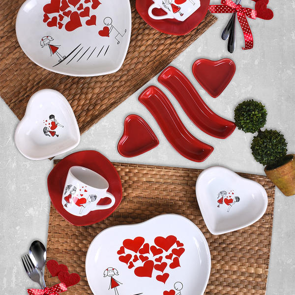 Sweet Love Kahvaltı Takımı 12 Parça 4 Kişilik | Keramika