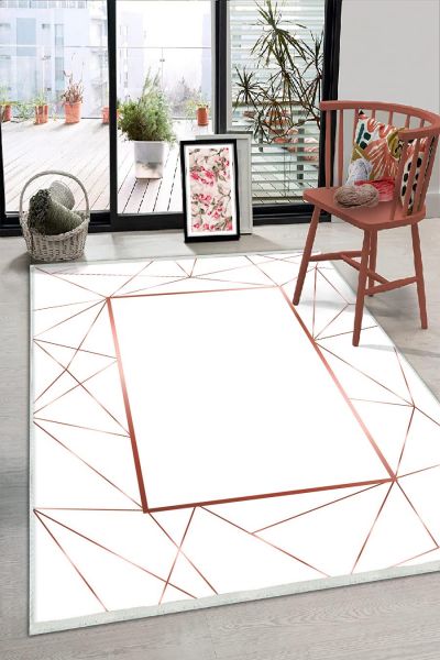 Birkilim Yıkanabilir Dekoratif Halı İpeksi Kaymaz Taban | MLN-IP-HS-292