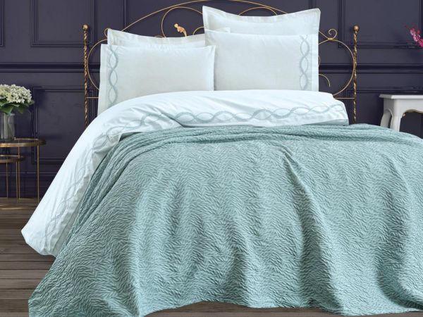 Çeyizdiyarı Almila 7 Parça Gelin Seti Mavi