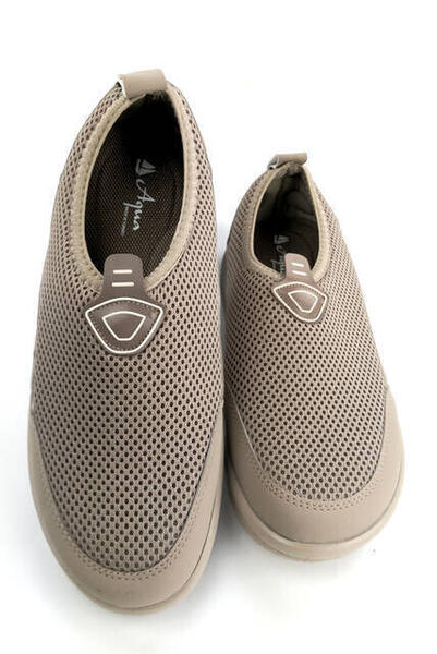 Fileli Ortopedik Hac Umre Ayakkabısıı Krem