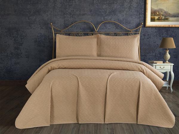 Selin Single Bed Cover Cappucino