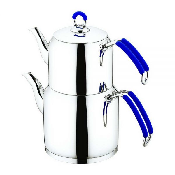 Oz Leben | Elif Schlichte Teekanne mit Silikongriff 1200-1600 ml