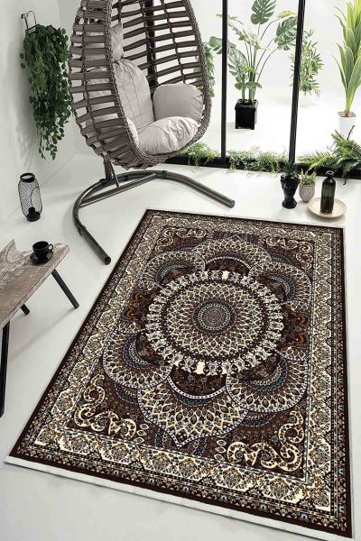 Birkilim Yıkanabilir Dekoratif Halı İpeksi Kaymaz Taban | MLN-IP-HK-079