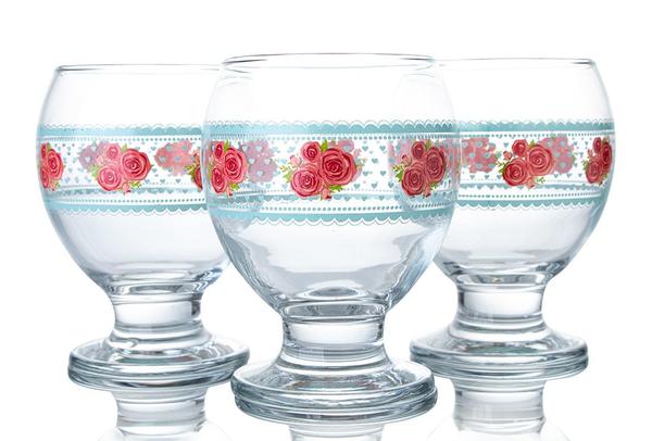 Lav 3'lü Lora Meşrubat Bardağı | 280cc | Nec14-sb3084ad