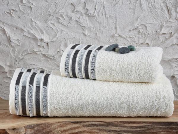 طقم حمام ميليك دبل كريم أسود