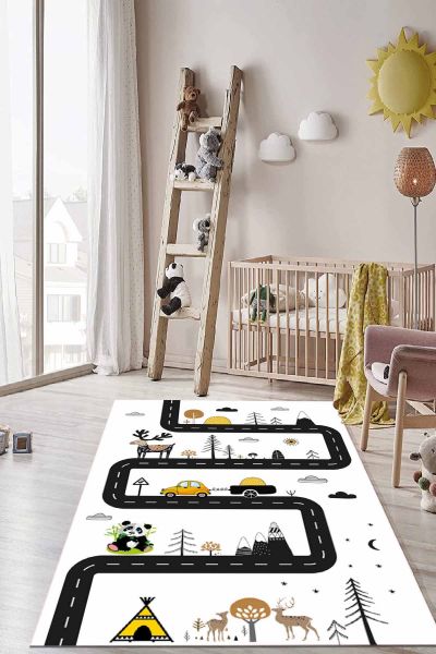 Birkilim Yıkanabilir İpeksi Kaymaz Taban Çocuk Odası Halısı | MLN-IP-HT-658