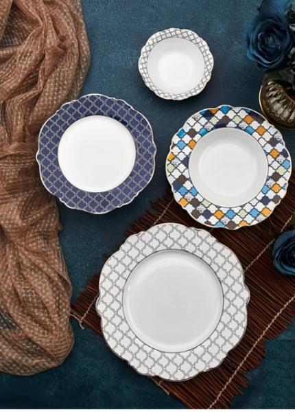 Bayev 24 Pieces Bone China Dinner Set - 101203