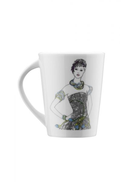 Kütahya Porselen Kadınlarım Serisi 9440 DesenMug Bardak