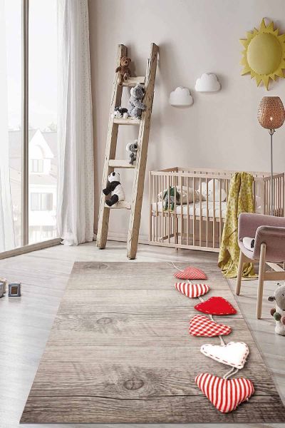 Birkilim Yıkanabilir İpeksi Kaymaz Taban Çocuk Odası Halısı | MLN-IP-HT-093