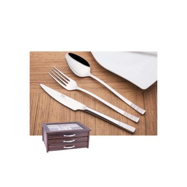 FMS | Kaş 90 Parça Çatal Kaşık Bıçak Takımı