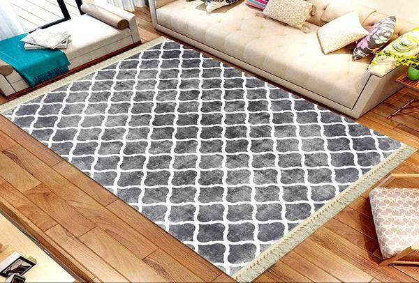 Roland 5'li Yıkanabilir Halı Seti | Gri | roland-3196-grey