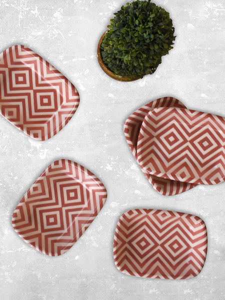 زيوسا بينك سناك / كاياك مستطيل 11 سم 6 قطع - 17660 | كيراميكا