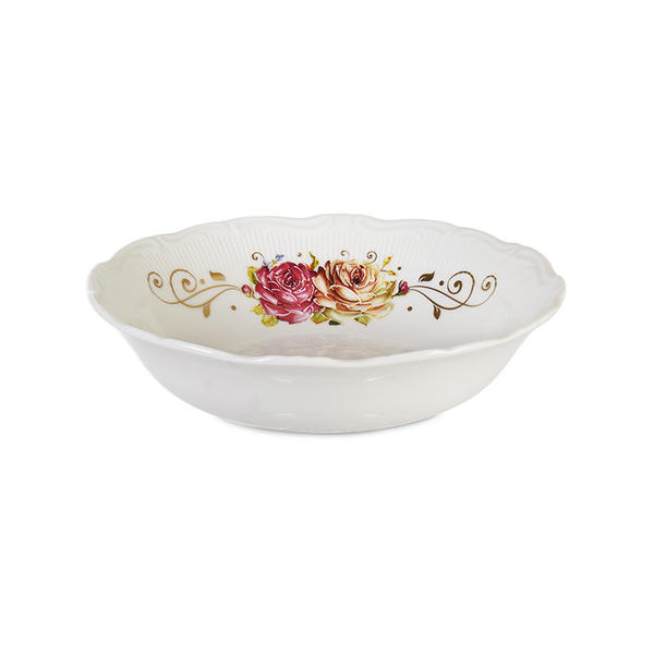 İpek Züccaciye | Çiçek Desenli Yuvarlak Kase