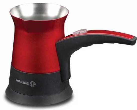 Korkmaz Elegant Kırmızı/Siyah Elektrikli Cezve Makinesi | A361-02