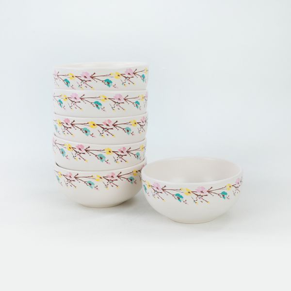 Tomurcuk Bulut Çorba Kasesi 12 Cm 6 Adet | Keramika