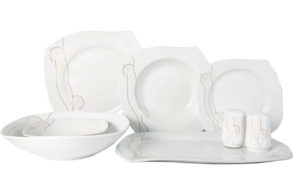 Beyazca Arya 28 Parça Porselen Yemek Takımı | 6 Kişilik