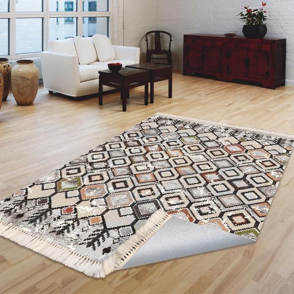 Milano Yıkanabilir Dekoratif Halı Kaymaz Taban | 8mm | MLN-DOT-HT578