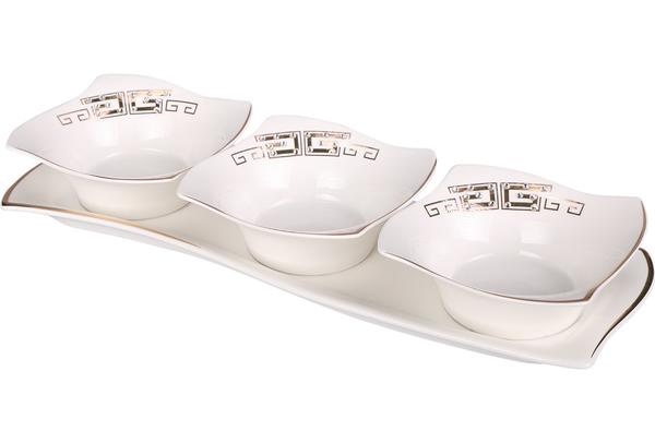 Hayal 3'lü Servis Kasesi | 4 Parça | By-hyt1062a-g