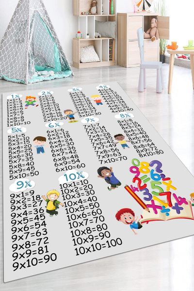 Birkilim Yıkanabilir Dekoratif Halı İpeksi Kaymaz Taban | MLN-IP-HP-674