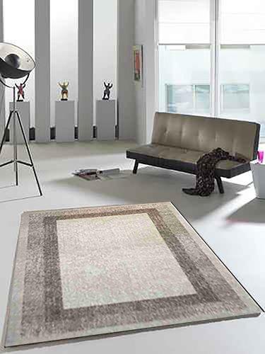 Merinos Chester Geometrik Desenli Halı | Bej | 1215-70