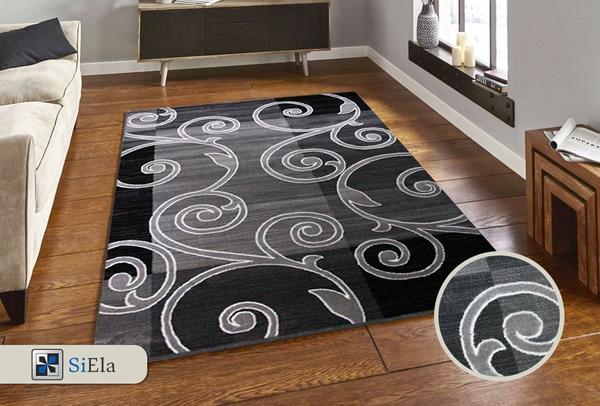 Siela Lurex Collection Tüy Dökmez Halı | Gri | S-9580-Grey