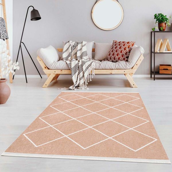 Siela | Latex Yıkanabilen Halı | Bej | 1310-Beige