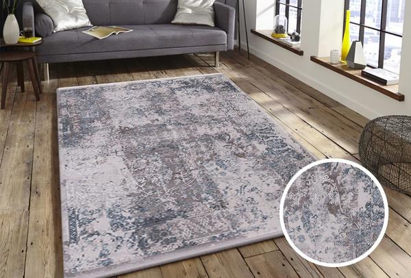 Flora Krizantem Collection Halı | Mavi | F-1737A-Blue