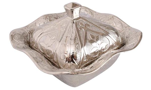 Dekonaz Dekoratif Desenli Şekerlik Paslanmaz Çelik