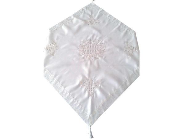 Tulip Embroidered Laced Fiskos Cream Cream
