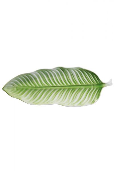 Kütahya Porselen Erguvan 46 cm Yaprak Kayık