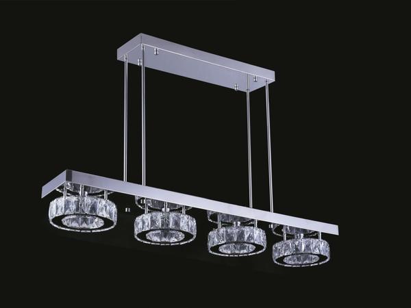 Dekonaz Kristal LED Tavan Lambası MP3 110cm | DTX-C23-20