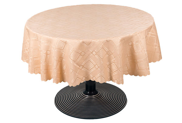 Bavary | Polyester Masa Örtüsü | Açık Pembe | 150x150 | By-mouertue-8